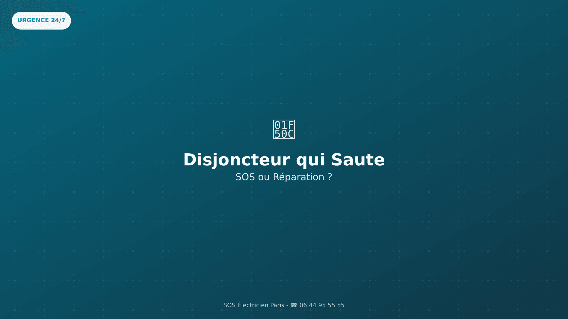 Disjoncteur qui Saute : SOS Électricien ou Simple Réparation ?