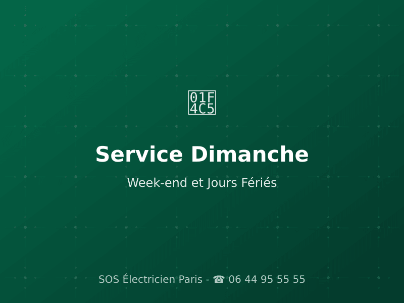 Électricien Paris Dimanche : Comment Obtenir une Intervention Urgente ?